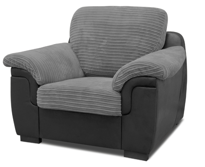 Farrow Grey Black Armchair